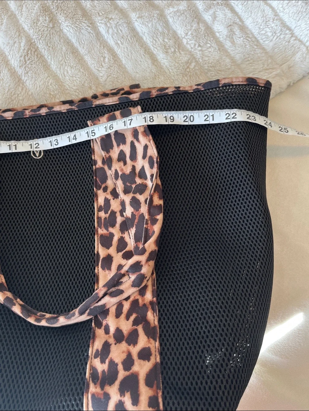 Victoria’s Secret beach bag- mesh/leopard print